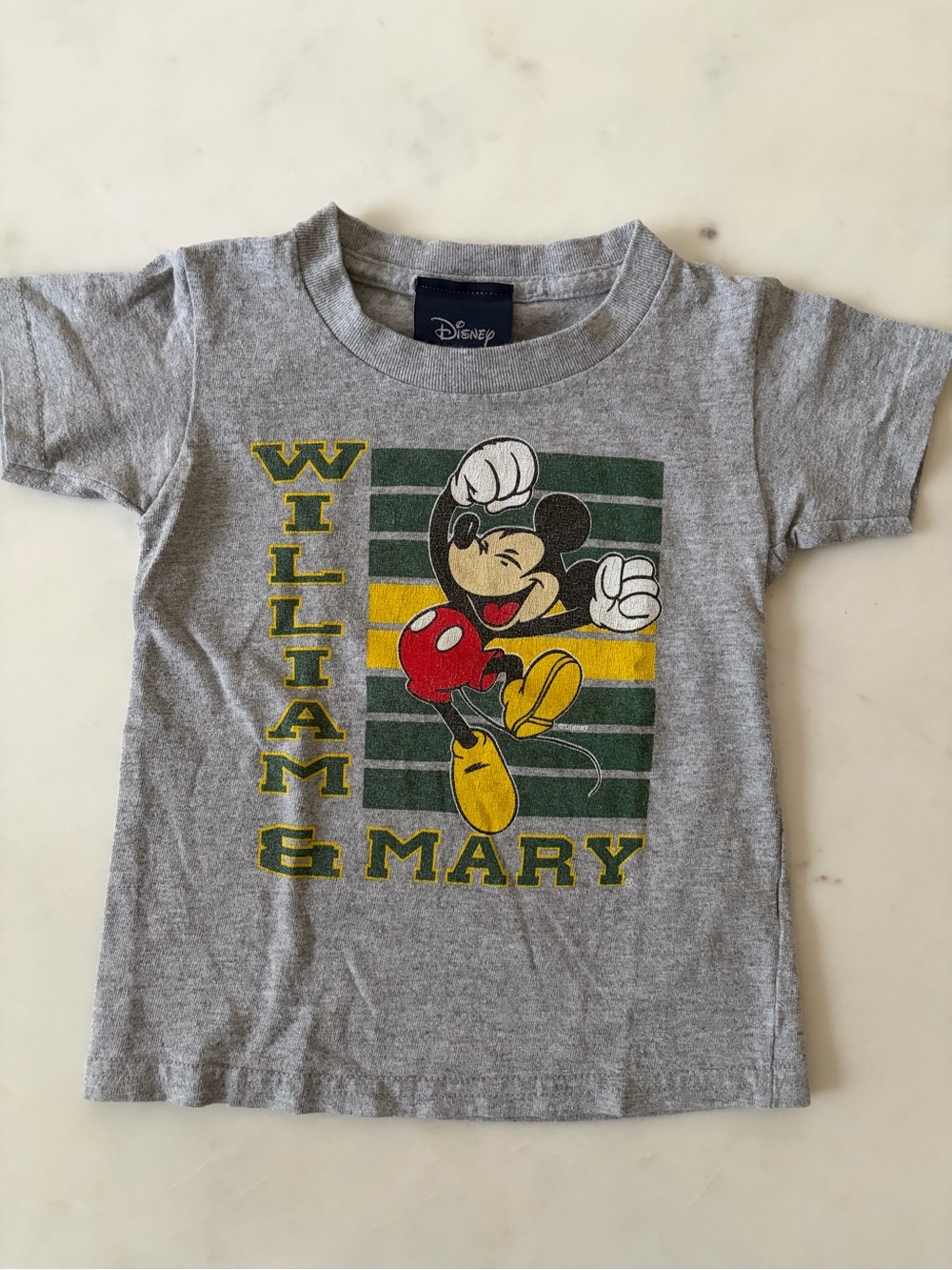 Disney Gray Mickey Mouse William & Mary Kids Tee